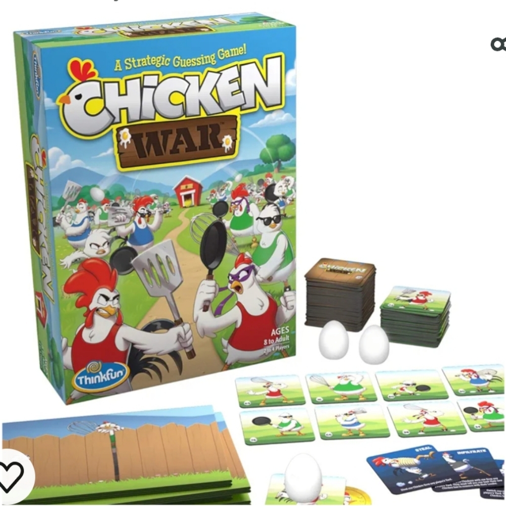 NWOT Chicken War board game
